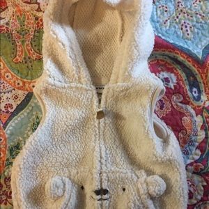 Hooded vest zip up for baby 6 months